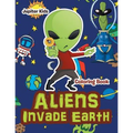 Aliens Invade Earth Coloring Book