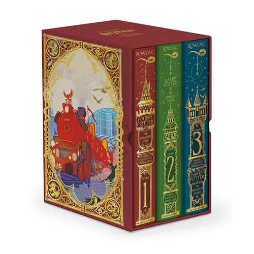 Harry Potter Books 1-3 Boxed Set (Minalima Edition) (Interactive Illustrated Edition)