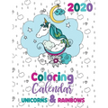2020 Coloring Calendar Unicorns & Rainbows