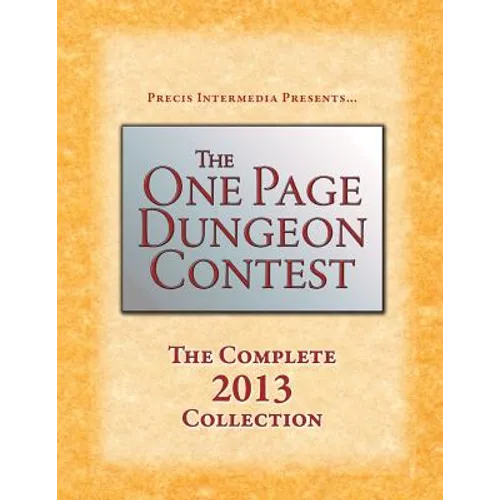 The One Page Dungeon Contest 2013