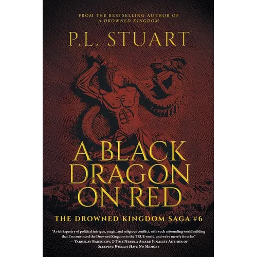 A Black Dragon on Red