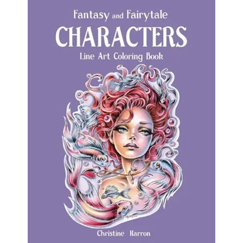 Fantasy and Fairytale CHARACTERS Line Art Coloring Book