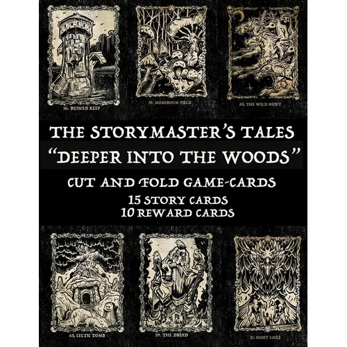 The Storymaster's Tales Deeper into the Woods: Cut and Fold Game-cards