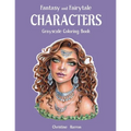 Fantasy and Fairytale CHARACTERS Grayscale Coloring Book