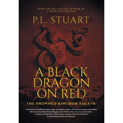 A Black Dragon on Red