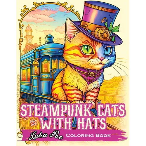 Steampunk Cats With Hats: Unleash Your Creativity with Steampunk Cats Wearing Hats: A Unique Coloring Experience
