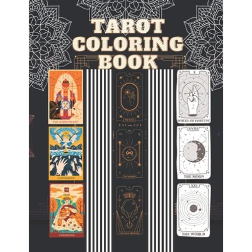 Tarot Coloring Book: Personal Growth For Adults - Paperback