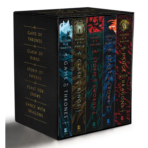 George R. R. Martin's a Game of Thrones 5-Book Boxed Set (Song of Ice and Fire Series): A Game of Thrones, a Clash of Kings, a Storm of Swords, a Feas