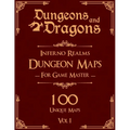 Dungeons and Dragons Inferno Realms Dungeon Maps for Game Masters Vol 1: 100 Unique Underwater Maps and Stories for TTRPGs